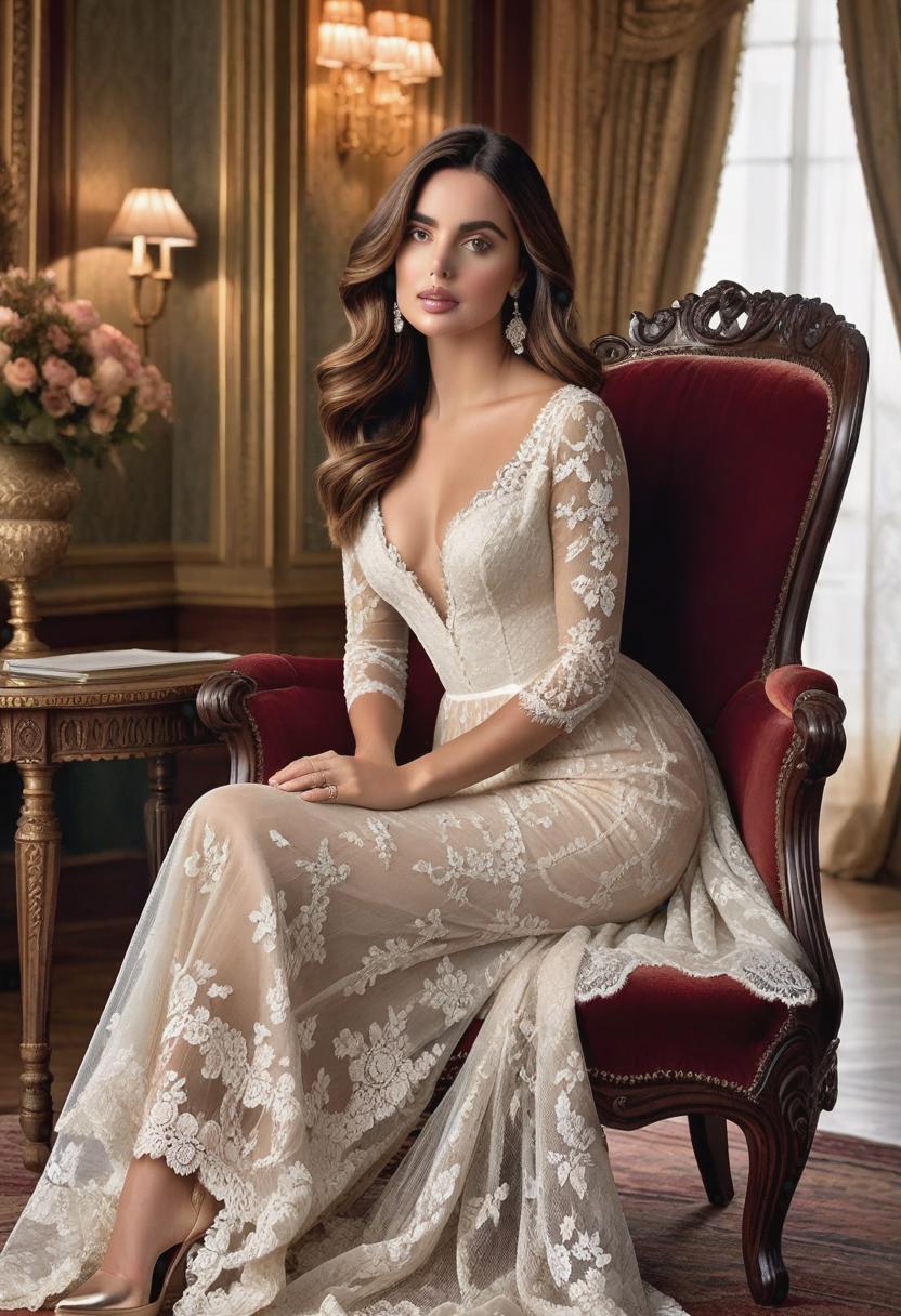  1. Ana De Armas sitting gracefully on a lavish velvet chair in an opulent Victorian-era parlor, bathed in soft natural light filtering through lace curtains, showcasing her elegant beauty and timeless charm. The realistic details capture every strand of her flowing chestnut hair and the delicate lacework on her vintage dress.

2. A lifelike portrait of Ana De Armas captured in a close-up shot, the realism highlighting the intricate play of light and shadow on her flawless complexion, as her deep, captivating eyes gaze directly into the viewer's soul. The meticulous attention to detail brings out the texture of her tousled hair strands, making it feel as if one could reach out and touch them.

3. An enchanting scene of Ana De Armas walking a hyperrealistic, full body, detailed clothing, highly detailed, cinematic lighting, stunningly beautiful, intricate, sharp focus, f/1. 8, 85mm, (centered image composition), (professionally color graded), ((bright soft diffused light)), volumetric fog, trending on instagram, trending on tumblr, HDR 4K, 8K