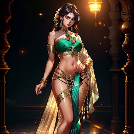  a girl wearing saree (body revealing) hyperrealistic, full body, detailed clothing, highly detailed, cinematic lighting, stunningly beautiful, intricate, sharp focus, f/1. 8, 85mm, (centered image composition), (professionally color graded), ((bright soft diffused light)), volumetric fog, trending on instagram, trending on tumblr, HDR 4K, 8K