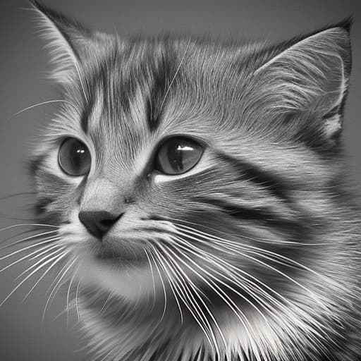 Draw a picture in a black and white sketch style, showing 30 cute and funny kittens and one raccoon. They can be playing, hugging, or just resting. The kittens should be cartoonish, with big eyes and expressive snouts. The background can be simple and neutral so the picture can be fully colored. A small object may also be present to interest the kittens, such as a ball of yarn or a toy. hyperrealistic, full body, detailed clothing, highly detailed, cinematic lighting, stunningly beautiful, intricate, sharp focus, f/1. 8, 85mm, (centered image composition), (professionally color graded), ((bright soft diffused light)), volumetric fog, trending on instagram, trending on tumblr, HDR 4K, 8K