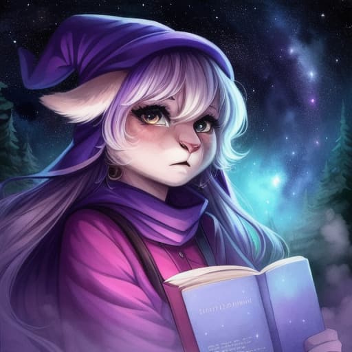  watercolor, storybook, A girl in a purple hat comforting a scared rabbit under a starry sky, characters include: girl in purple hat, scared rabbit, starry sky, best quality, very detailed, high resolution, sharp, sharp image hyperrealistic, full body, detailed clothing, highly detailed, cinematic lighting, stunningly beautiful, intricate, sharp focus, f/1. 8, 85mm, (centered image composition), (professionally color graded), ((bright soft diffused light)), volumetric fog, trending on instagram, trending on tumblr, HDR 4K, 8K