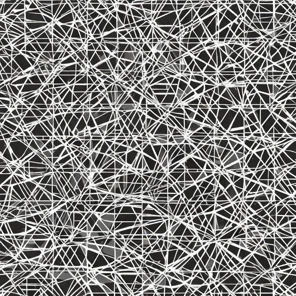  Masterpiece, best quality, PV module single line diagram, black and white, no details