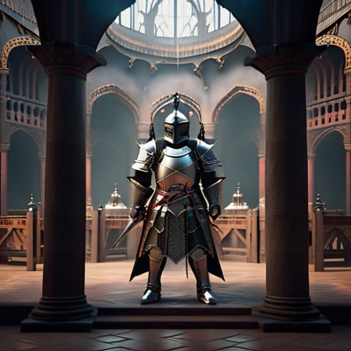  Knight ,masterpiece,highquality,highres,8k, hyperrealistic, full body, detailed clothing, highly detailed, cinematic lighting, stunningly beautiful, intricate, sharp focus, f/1. 8, 85mm, (centered image composition), (professionally color graded), ((bright soft diffused light)), volumetric fog, trending on instagram, trending on tumblr, HDR 4K, 8K