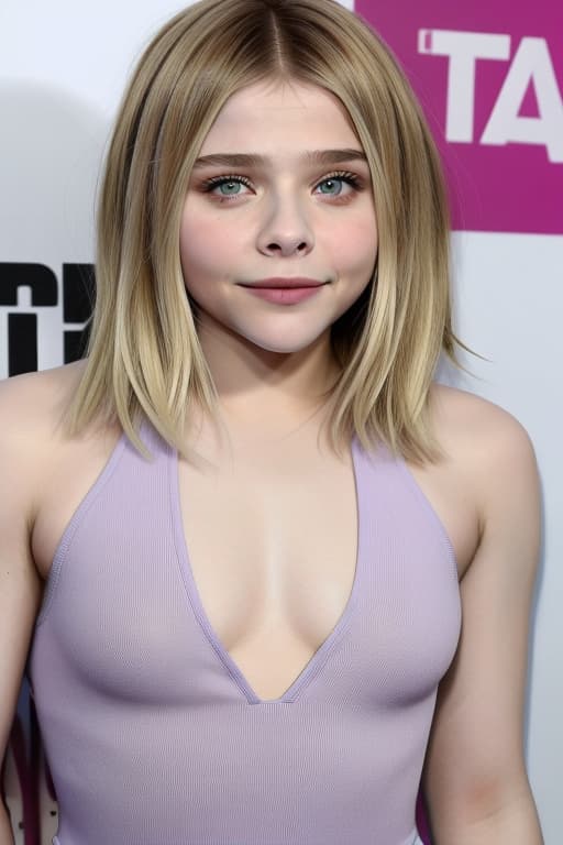  Chloe Grace Moretz with an elastic body.