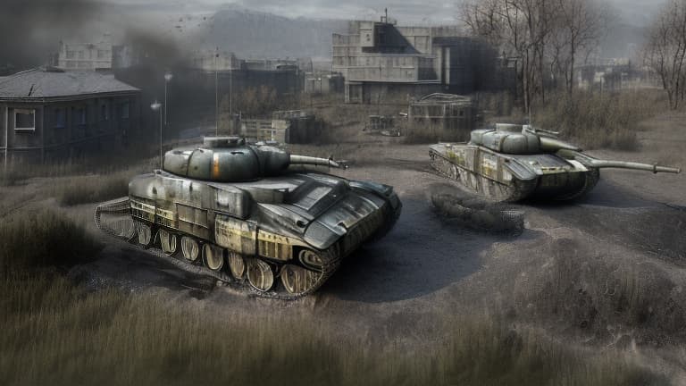 redshift style Moscow war hell horror tank Abrams shoot to Kreml