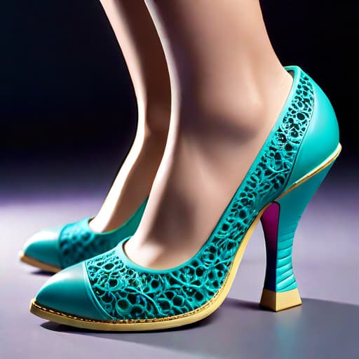  Highly detailed, Irregular Choice, Balenciaga, 3D Printed, shoe with heels in the style of Naoko Takeuchi and Osamu Tezuka hyperrealistic, full body, detailed clothing, highly detailed, cinematic lighting, stunningly beautiful, intricate, sharp focus, f/1. 8, 85mm, (centered image composition), (professionally color graded), ((bright soft diffused light)), volumetric fog, trending on instagram, trending on tumblr, HDR 4K, 8K