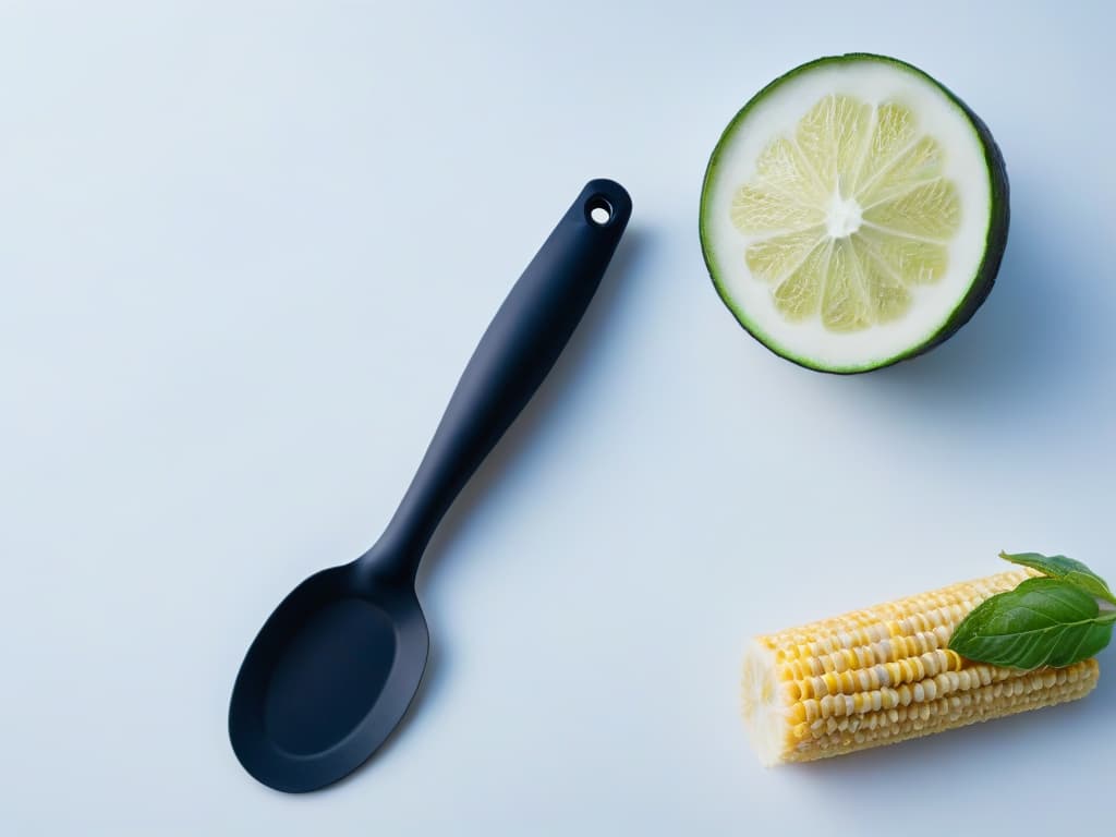  A closeup, ultradetailed image of a sleek, black silicone precision spatula with a matte finish, showcasing its flexible blade with precise edges and a comfortable ergonomic handle. The minimalistic design highlights the tool's modern and professional appearance, embodying innovation in baking utensils. hyperrealistic, full body, detailed clothing, highly detailed, cinematic lighting, stunningly beautiful, intricate, sharp focus, f/1. 8, 85mm, (centered image composition), (professionally color graded), ((bright soft diffused light)), volumetric fog, trending on instagram, trending on tumblr, HDR 4K, 8K