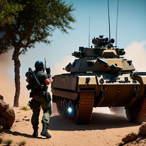  mercenarios posando sobre un tanque chino hyperrealistic, full body, detailed clothing, highly detailed, cinematic lighting, stunningly beautiful, intricate, sharp focus, f/1. 8, 85mm, (centered image composition), (professionally color graded), ((bright soft diffused light)), volumetric fog, trending on instagram, trending on tumblr, HDR 4K, 8K