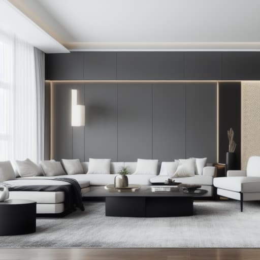  Generate an image of an empty room with minimalist style furniture added while keeping the original white walls and flooring intact. The furniture should be sleek, modern, and in harmony with the existing room design. Include a simple and elegant sofa, a minimalist coffee table, a contemporary armchair, and a stylish rug. The overall look should be clean, uncluttered, and inviting, enhancing the minimalist aesthetic of the room. hyperrealistic, full body, detailed clothing, highly detailed, cinematic lighting, stunningly beautiful, intricate, sharp focus, f/1. 8, 85mm, (centered image composition), (professionally color graded), ((bright soft diffused light)), volumetric fog, trending on instagram, trending on tumblr, HDR 4K, 8K