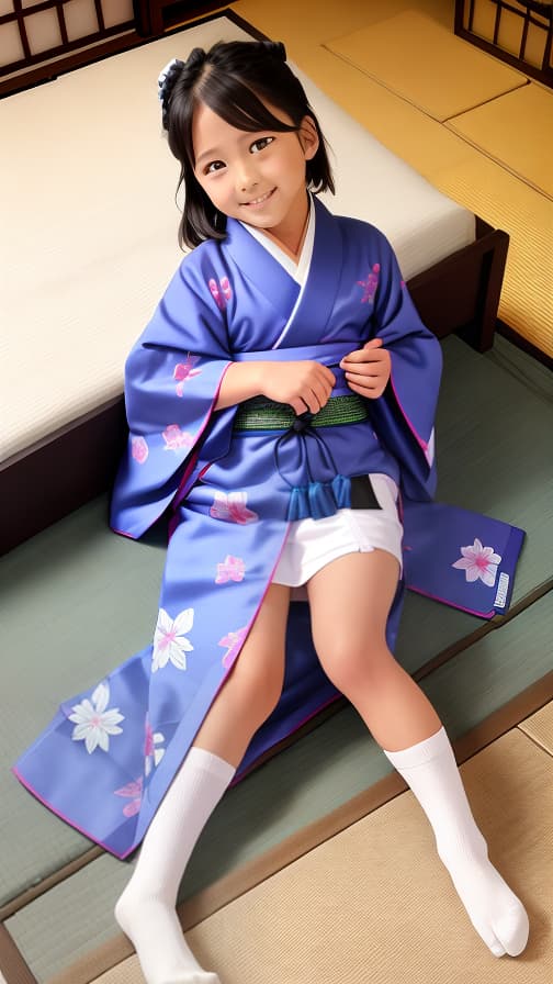  6th grade high socks loincloth, futon, kimono, Ryokan, boy