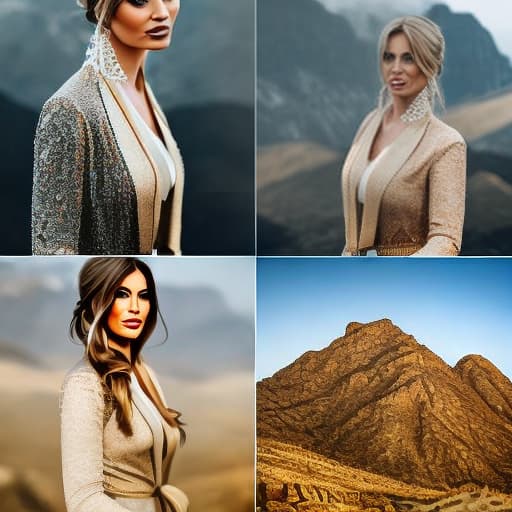 lnkdn photography Mountain Majesty, Desert Wonders hyperrealistic, full body, detailed clothing, highly detailed, cinematic lighting, stunningly beautiful, intricate, sharp focus, f/1. 8, 85mm, (centered image composition), (professionally color graded), ((bright soft diffused light)), volumetric fog, trending on instagram, trending on tumblr, HDR 4K, 8K