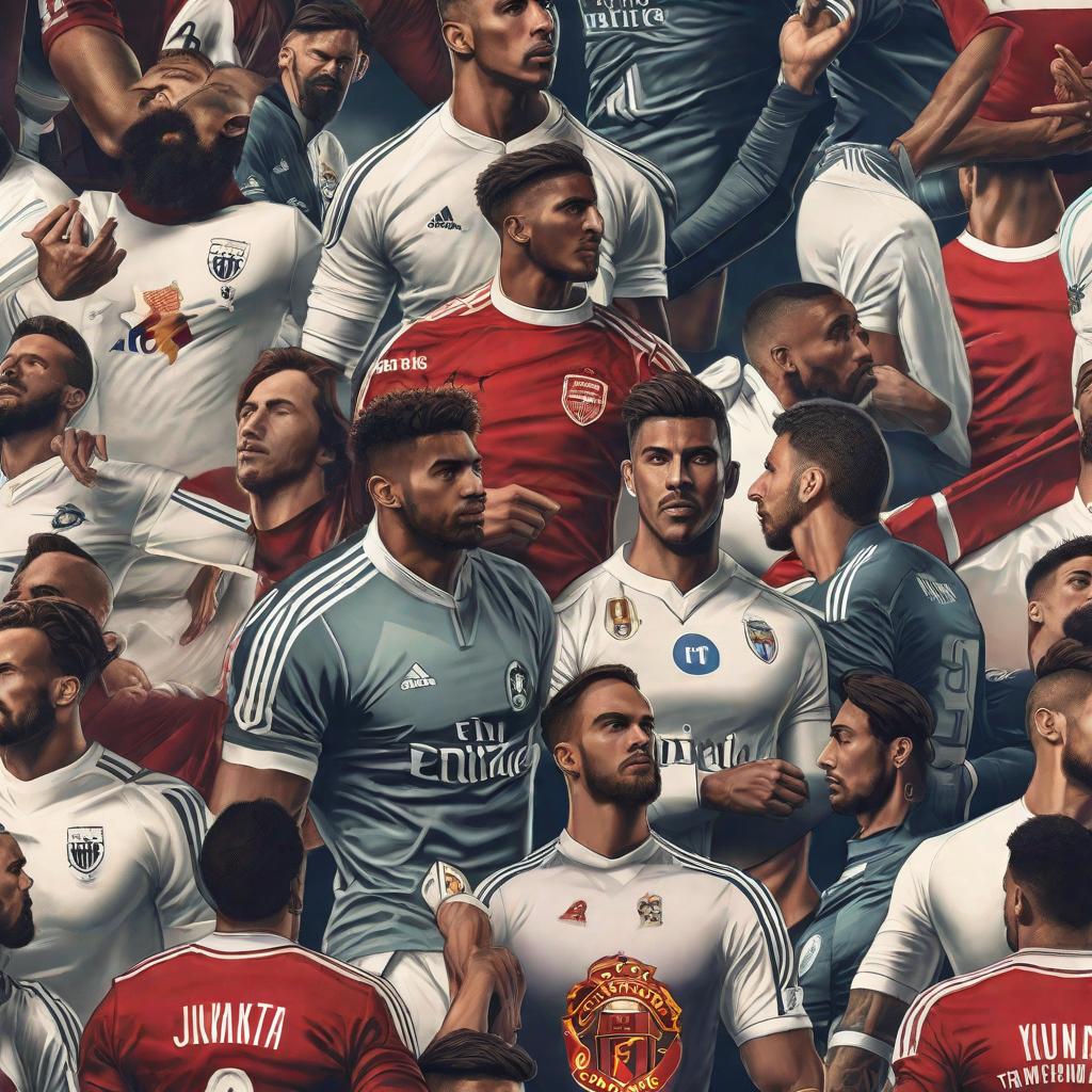  Diseña una camiseta de fútbol hyperrealistic, full body, detailed clothing, highly detailed, cinematic lighting, stunningly beautiful, intricate, sharp focus, f/1. 8, 85mm, (centered image composition), (professionally color graded), ((bright soft diffused light)), volumetric fog, trending on instagram, trending on tumblr, HDR 4K, 8K