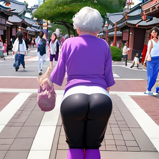  granny japonesa ass en la calle en calzones Disney