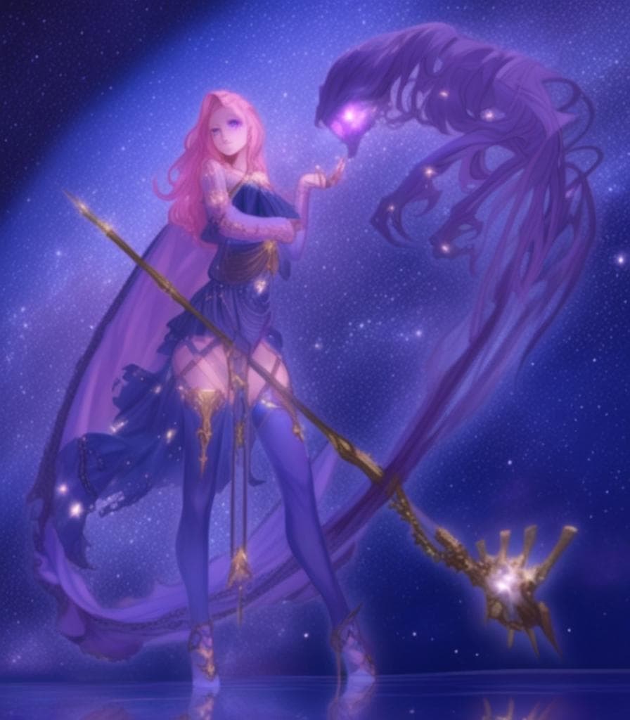 (((fleeting beautiful girl))),(((purple eyes))),(((hair is starry pink long hair))),(((starry haired girl))),{soro},{look down},{ancient roman clothing},{night sky},high quality,high resolution,16k,