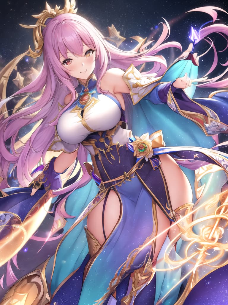  , masterpiece, high quality, 4K, HDR, age 25 BREAK plump magical woman, chubby, , visible s, smiling face, colorful costume, glowing wand at her crotch, magical pose, expression, exaggerated features, detailed background with stars, BREAK hyper realistic, highly detailed, highly detailed clothing, beautiful, intricate, (full body), (professionally color graded), (centered image composition), (bright lighting),  hyperrealistic, full body, detailed clothing, highly detailed, cinematic lighting, stunningly beautiful, intricate, sharp focus, f/1. 8, 85mm, (centered image composition), (professionally color graded), ((bright soft diffused light)), volumetric fog, trending on instagram, trending on tumblr, HDR 4K, 8K