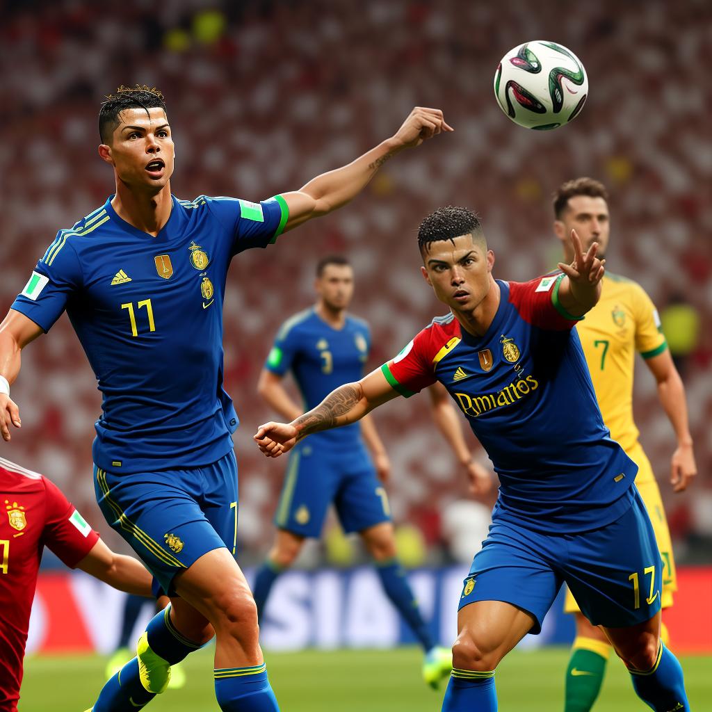  Ronaldo winning the fifa world cup