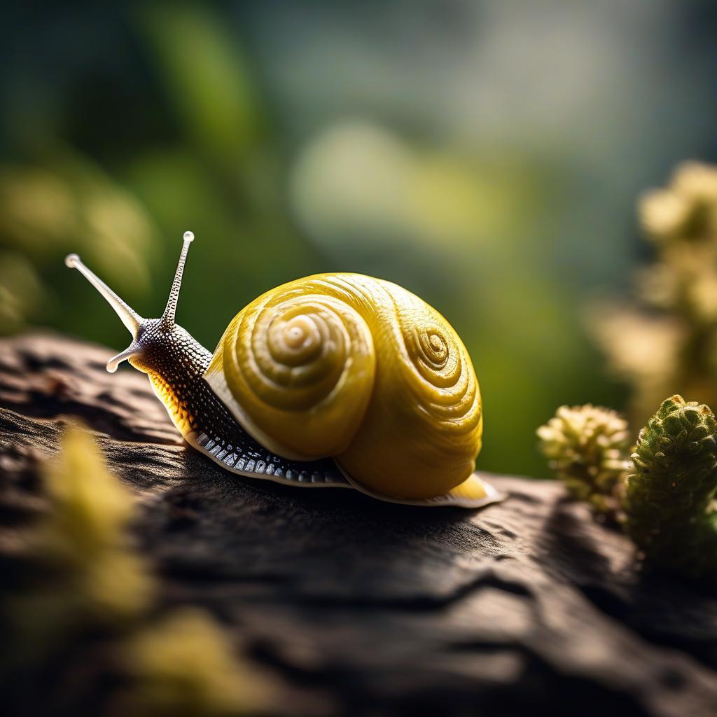  cinematic film still lemon snail . shallow depth of field, vignette, highly detailed, high budget, bokeh, cinemascope, moody, epic, gorgeous, film grain, grainy hyperrealistic, full body, detailed clothing, highly detailed, cinematic lighting, stunningly beautiful, intricate, sharp focus, f/1. 8, 85mm, (centered image composition), (professionally color graded), ((bright soft diffused light)), volumetric fog, trending on instagram, trending on tumblr, HDR 4K, 8K