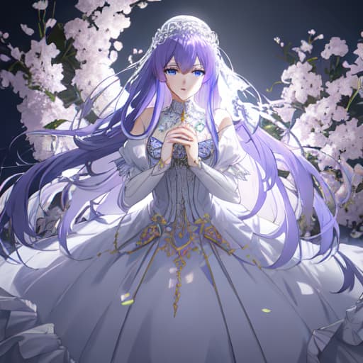  a girl manhua character with purple hair and bright soft blue eyes with white skin wearing noble dress hyperrealistic, full body, detailed clothing, highly detailed, cinematic lighting, stunningly beautiful, intricate, sharp focus, f/1. 8, 85mm, (centered image composition), (professionally color graded), ((bright soft diffused light)), volumetric fog, trending on instagram, trending on tumblr, HDR 4K, 8K