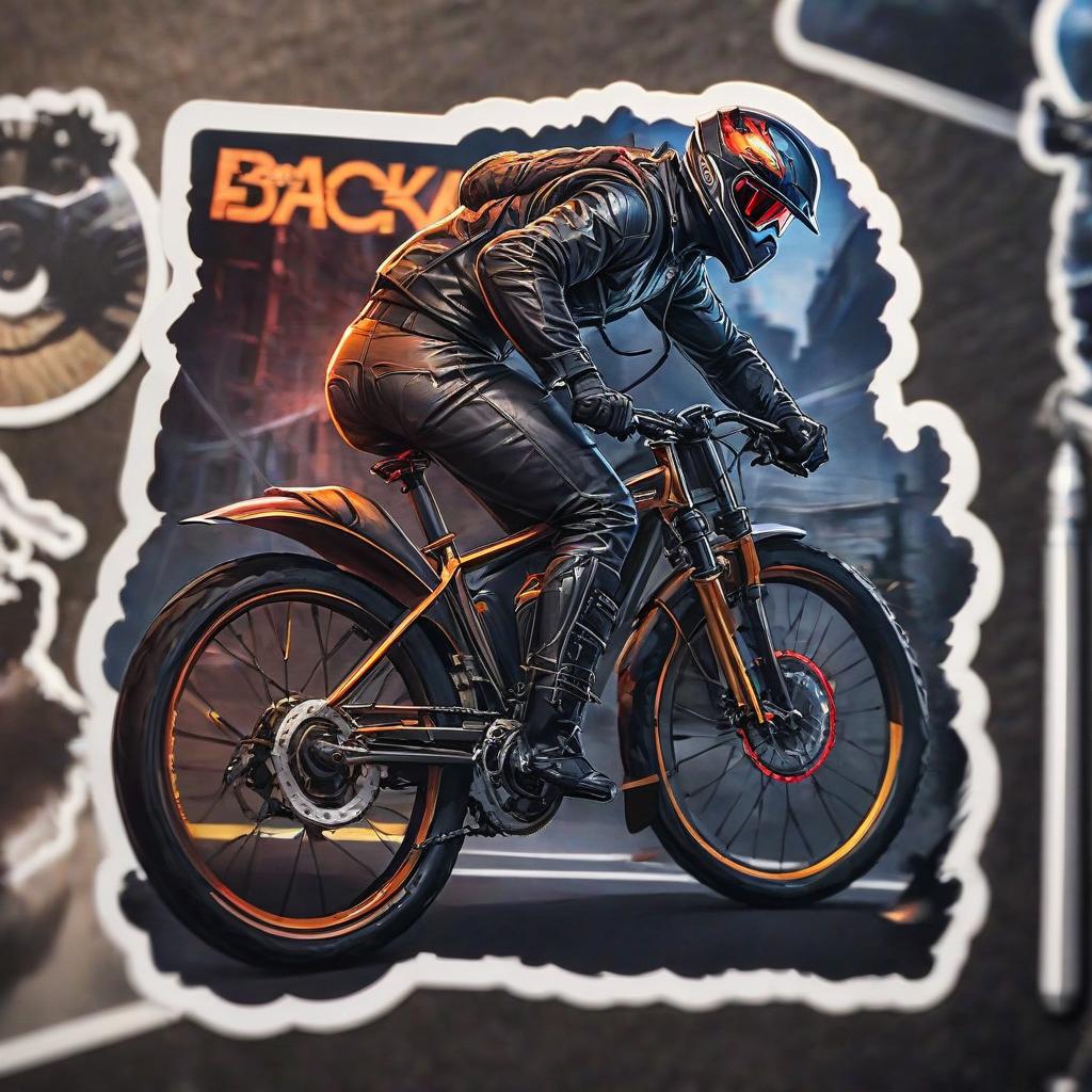  sticker bicycle весь покрытый грибами mad rage sticker hyperrealistic, full body, detailed clothing, highly detailed, cinematic lighting, stunningly beautiful, intricate, sharp focus, f/1. 8, 85mm, (centered image composition), (professionally color graded), ((bright soft diffused light)), volumetric fog, trending on instagram, trending on tumblr, HDR 4K, 8K