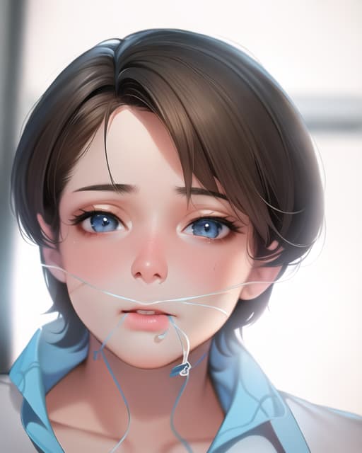  Brown hair, light blue mesh, male, 16 years old, life, (Masterpiece, BestQuality:1.3), (ultra detailed:1.2), (hyperrealistic:1.3), (RAW photo:1.2),High detail RAW color photo, professional photograph, (Photorealistic:1.4), (realistic:1.4), ,professional lighting, (japanese), beautiful face, (realistic face)