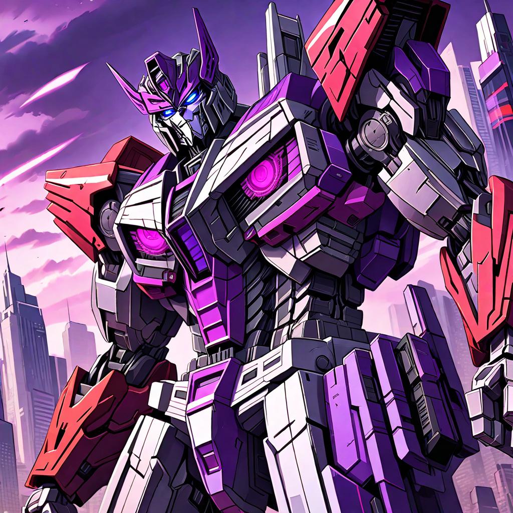  anime style artwork, (masterpiece:1.1), (highest quality:1.1), megatron from 2007 transformers movie, anime style, key visual, vibrant, studio anime, highly detailed