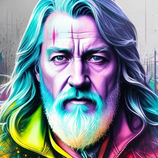  Dumbledore Harry Potter, Acid wash effect, perfect anatomy, centered, approaching perfection, dynamic, highly detailed, artstation, concept art, smooth, sharp focus, illustration, art by Carne Griffiths and Wadim Kashin, graffiti airbrushing techniques, high definition, accent lighting, contrasted with bright paint colors, by Squal92i