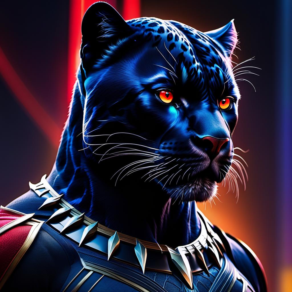  anime artwork black panther with red eyes animal . anime style, key visual, vibrant, studio anime, highly detailed hyperrealistic, full body, detailed clothing, highly detailed, cinematic lighting, stunningly beautiful, intricate, sharp focus, f/1. 8, 85mm, (centered image composition), (professionally color graded), ((bright soft diffused light)), volumetric fog, trending on instagram, trending on tumblr, HDR 4K, 8K