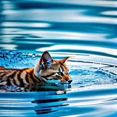 nvinkpunk A cat in the pool dancing with dog. hyperrealistic, full body, detailed clothing, highly detailed, cinematic lighting, stunningly beautiful, intricate, sharp focus, f/1. 8, 85mm, (centered image composition), (professionally color graded), ((bright soft diffused light)), volumetric fog, trending on instagram, trending on tumblr, HDR 4K, 8K