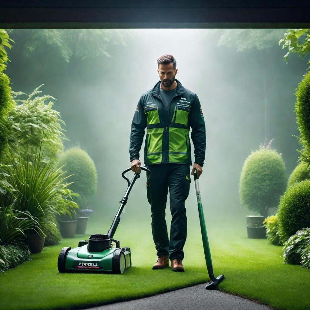  Create a wallpaper with the words 'Pivotal Lawncare' hyperrealistic, full body, detailed clothing, highly detailed, cinematic lighting, stunningly beautiful, intricate, sharp focus, f/1. 8, 85mm, (centered image composition), (professionally color graded), ((bright soft diffused light)), volumetric fog, trending on instagram, trending on tumblr, HDR 4K, 8K