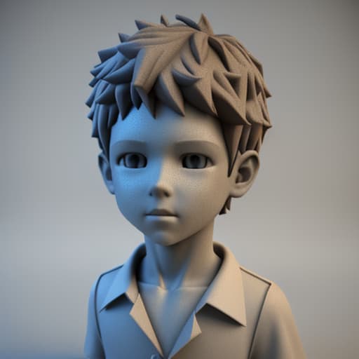  make a 3d image of a boy