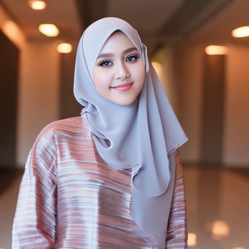 portrait+ style wanita cantik memakai jilbab