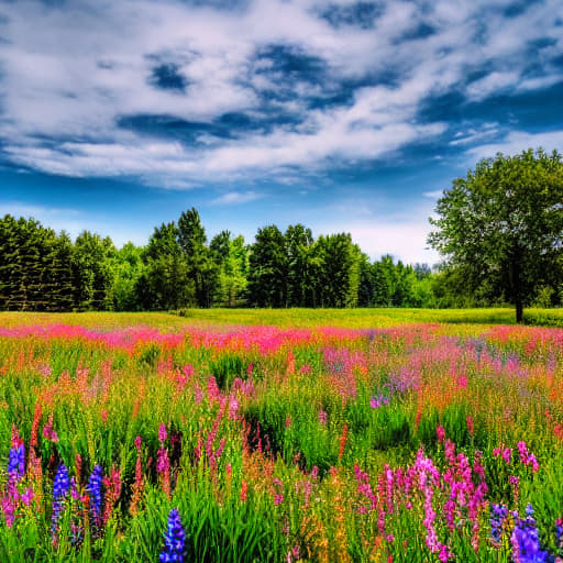  A solitary robot sitting in a field of wildflowers at sunset. Apply the Following Styles Comic hyperrealistic, full body, detailed clothing, highly detailed, cinematic lighting, stunningly beautiful, intricate, sharp focus, f/1. 8, 85mm, (centered image composition), (professionally color graded), ((bright soft diffused light)), volumetric fog, trending on instagram, trending on tumblr, HDR 4K, 8K