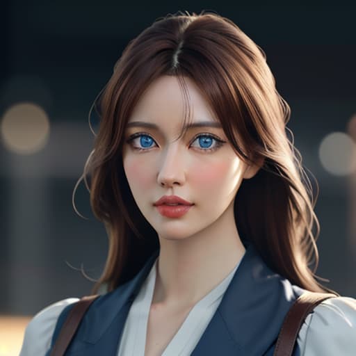  a portrait of Anime , doctor, blue eyes, brown bang hair, large s hyperrealistic, full body, detailed clothing, highly detailed, cinematic lighting, stunningly beautiful, intricate, sharp focus, f/1. 8, 85mm, (centered image composition), (professionally color graded), ((bright soft diffused light)), volumetric fog, trending on instagram, trending on tumblr, HDR 4K, 8K
