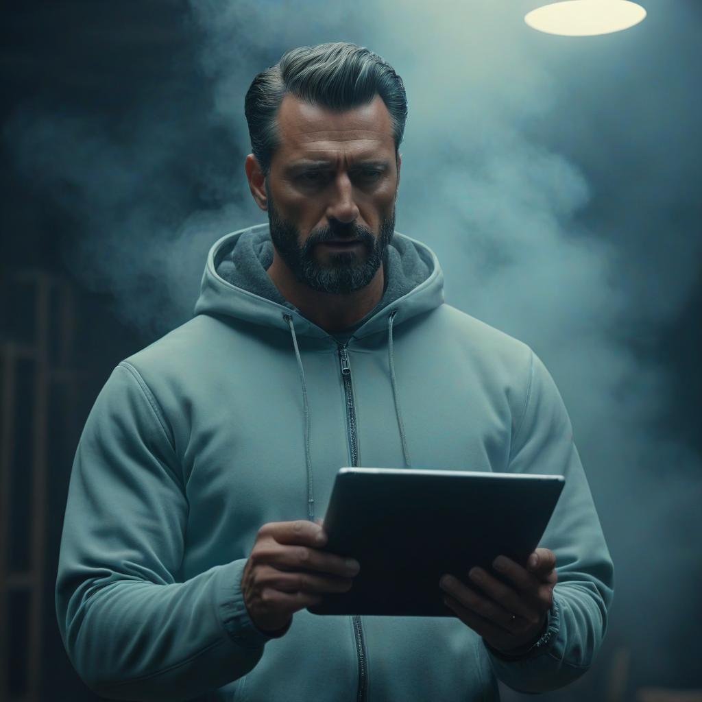  A man takes a tablet for potency hyperrealistic, full body, detailed clothing, highly detailed, cinematic lighting, stunningly beautiful, intricate, sharp focus, f/1. 8, 85mm, (centered image composition), (professionally color graded), ((bright soft diffused light)), volumetric fog, trending on instagram, trending on tumblr, HDR 4K, 8K