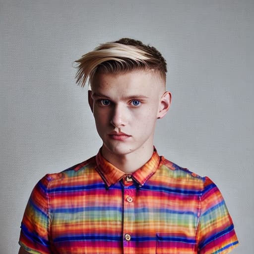 portrait+ style czech homosexual queer twink blonde very cute dude face