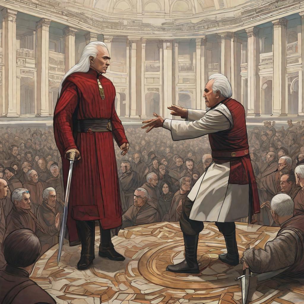  masterpiece, best quality,Draw a man beating Valorum, beating him silly.