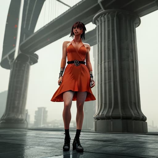  boy orange dress in cyberpunk hyperrealistic, full body, detailed clothing, highly detailed, cinematic lighting, stunningly beautiful, intricate, sharp focus, f/1. 8, 85mm, (centered image composition), (professionally color graded), ((bright soft diffused light)), volumetric fog, trending on instagram, trending on tumblr, HDR 4K, 8K