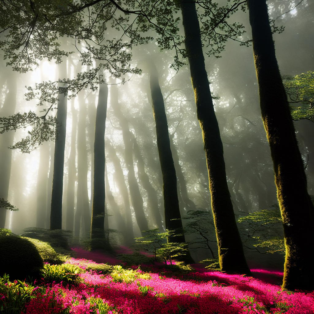  A masterpiece of an ultra-detailed and high-quality 8k image depicting a serene and ethereal world. The main subject of the scene is a (mysterious figure) standing in a (lush forest), bathed in a soft (golden light). Surrounding the figure are (floating orbs) emitting a gentle glow, creating an enchanting atmosphere. The forest is filled with (colorful flowers), (sparkling streams), and (tall trees) reaching towards the sky. The scene evokes a sense of tranquility and wonder, inviting viewers into this otherworldly realm. hyperrealistic, full body, detailed clothing, highly detailed, cinematic lighting, stunningly beautiful, intricate, sharp focus, f/1. 8, 85mm, (centered image composition), (professionally color graded), ((bright soft diffused light)), volumetric fog, trending on instagram, trending on tumblr, HDR 4K, 8K