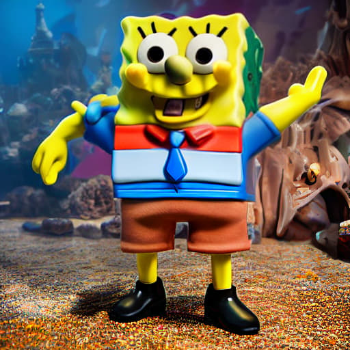  (spongebob), <lora:3DMM_V12:1>, 3D, highly detailed, 4k, high quality hyperrealistic, full body, detailed clothing, highly detailed, cinematic lighting, stunningly beautiful, intricate, sharp focus, f/1. 8, 85mm, (centered image composition), (professionally color graded), ((bright soft diffused light)), volumetric fog, trending on instagram, trending on tumblr, HDR 4K, 8K