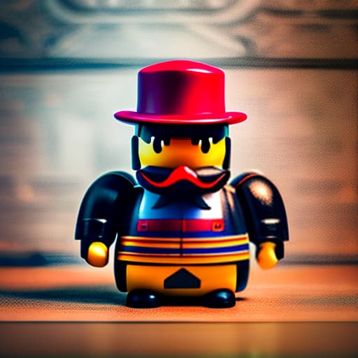 wa-vy style Noir detective mr. Rubber Duck. Smoke, rain, moustache and bravery. He can solve any puzzle. But can't beat his inner demons. Expressive dark matte gouche painting hyperrealistic, full body, detailed clothing, highly detailed, cinematic lighting, stunningly beautiful, intricate, sharp focus, f/1. 8, 85mm, (centered image composition), (professionally color graded), ((bright soft diffused light)), volumetric fog, trending on instagram, trending on tumblr, HDR 4K, 8K