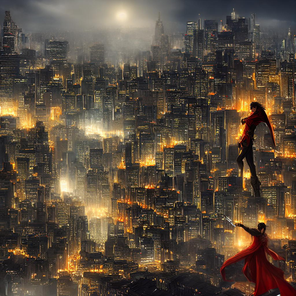  ((masterpiece)),(((best quality))), 8k, high detailed, ultra-detailed. A golden age comic style superhero with pale skin, jet black hair, and a blue suit, wearing a red cape, is seen eating spaghetti. The scene is depicted with total perspective, showcasing the superhero in the foreground and a city skyline in the background. The superhero's face shows determination as they enjoy their meal. The spaghetti is intricately detailed, with strands of pasta and sauce suspended mid-air. The cityscape features towering buildings, bustling streets, and glowing signs. The lighting is dramatic, with a warm golden glow highlighting the hero's features and casting long shadows. There is a sense of action and excitement captured in this dynamic scene. hyperrealistic, full body, detailed clothing, highly detailed, cinematic lighting, stunningly beautiful, intricate, sharp focus, f/1. 8, 85mm, (centered image composition), (professionally color graded), ((bright soft diffused light)), volumetric fog, trending on instagram, trending on tumblr, HDR 4K, 8K