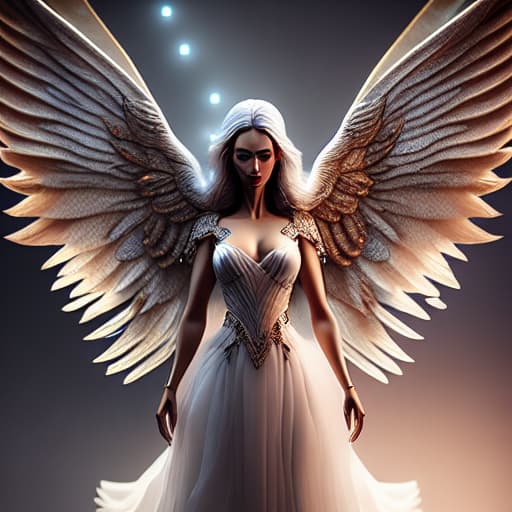  un angel hyperrealistic, full body, detailed clothing, highly detailed, cinematic lighting, stunningly beautiful, intricate, sharp focus, f/1. 8, 85mm, (centered image composition), (professionally color graded), ((bright soft diffused light)), volumetric fog, trending on instagram, trending on tumblr, HDR 4K, 8K