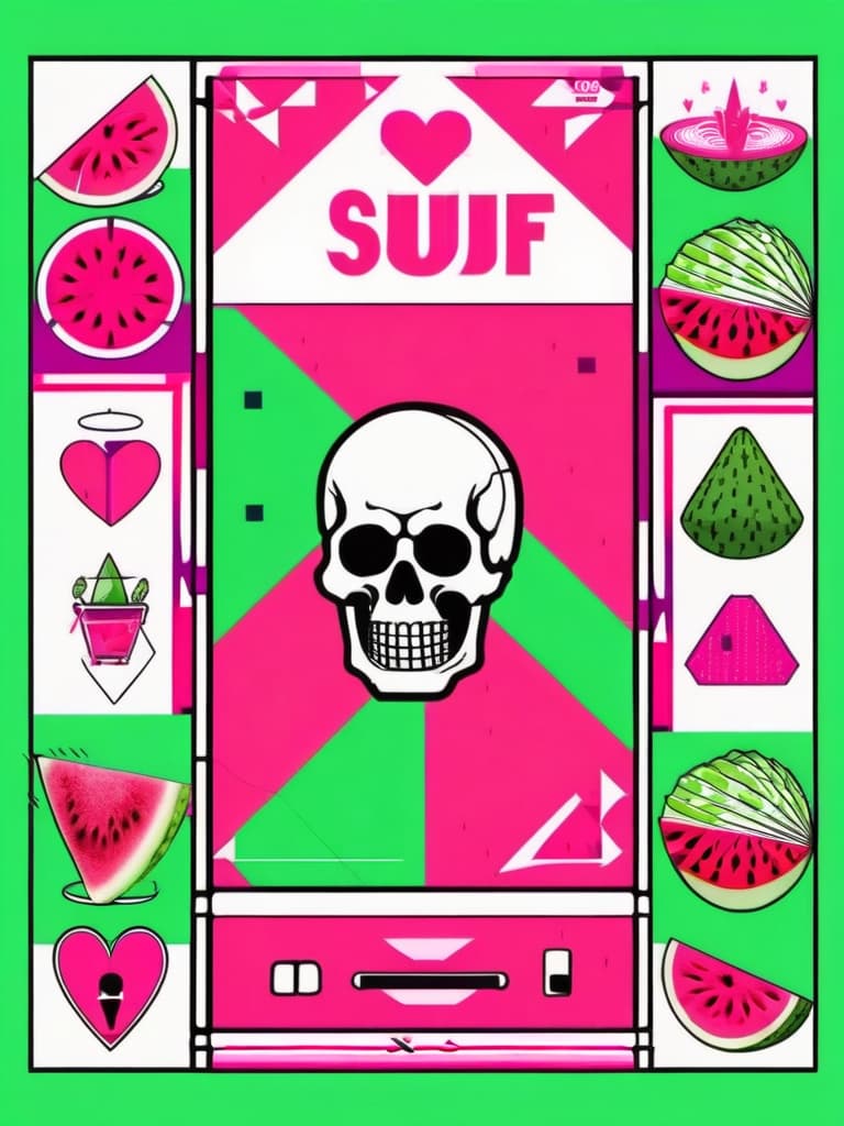  constructivist style watermelon and cucumber luftwaffe. Fruits. Violence. vaporwave. skeleton. skull. heart. valentine's day
 LSD SNUFF 90's self harm love is death drugs tablets suicid 18+ . geometric shapes, bold colors, dynamic composition, propaganda art style