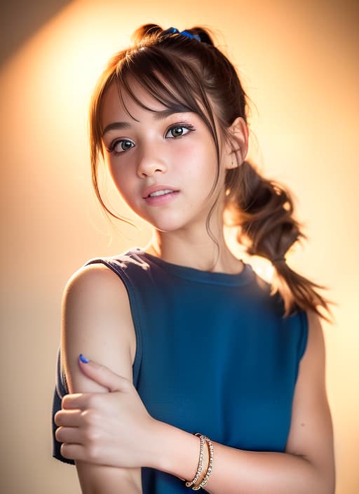  (8k, RAW photo, best quality, masterpiece:1.2), High detail RAW color photo, professional photograph,((a girl is very beautiful and very cute)),((low side ponytail hairstyle:1.37)),((the girl is 12 years old)),((the point of view from her front:1.68)), (8k, RAW photo, best quality, masterpiece:1.2), High detail RAW color photo, professional photograph, cowboyshot, (realistic, photo realistic:1.37), ((best quality)), 1 girl, cinematic light, (finerly detailed face:1.2), (masterpiece:1.5), (best quality:1.2), (smiling:1.2), (looking at viewer:1.2)