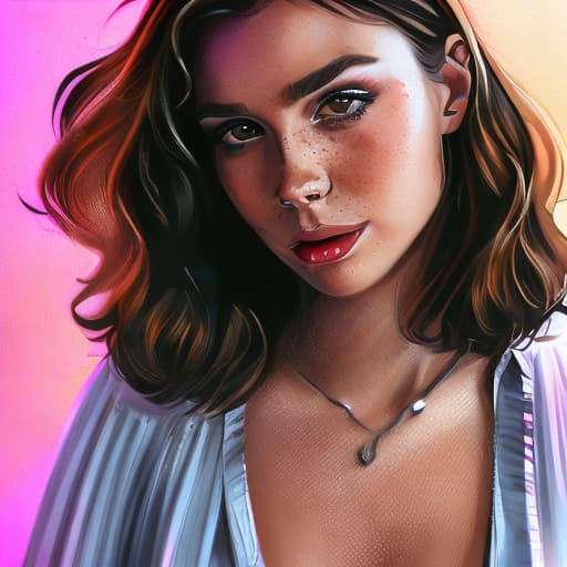 portrait+ style british queer youtuber brunette female face