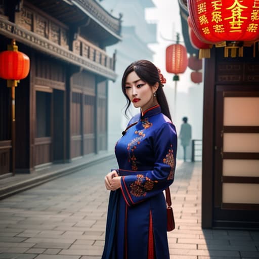  Two Chinese world 辛運 hyperrealistic, full body, detailed clothing, highly detailed, cinematic lighting, stunningly beautiful, intricate, sharp focus, f/1. 8, 85mm, (centered image composition), (professionally color graded), ((bright soft diffused light)), volumetric fog, trending on instagram, trending on tumblr, HDR 4K, 8K