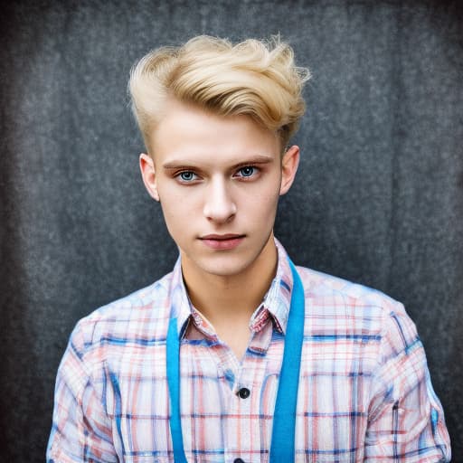 portrait+ style czech homosexual queer twink blonde very cute dude face