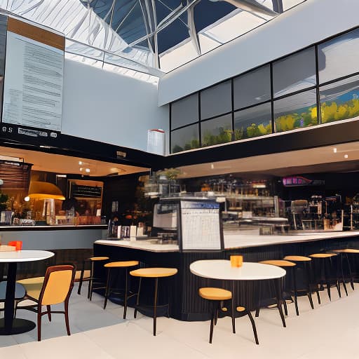  I imagine a small cafe inside the airport. f/1.4, ISO 200, 1/160s, 4K, symmetrical balance
