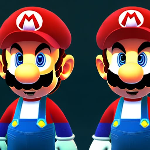mdjrny-v4 style Sims character as Mario