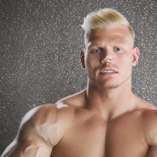 portrait+ style wwe queer blonde very cute dude face