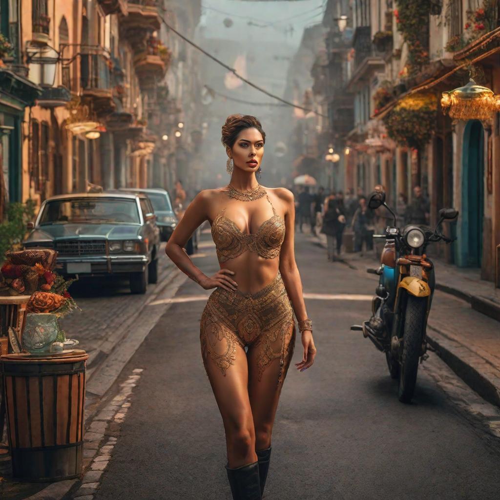  Desnudismo femenino hyperrealistic, full body, detailed clothing, highly detailed, cinematic lighting, stunningly beautiful, intricate, sharp focus, f/1. 8, 85mm, (centered image composition), (professionally color graded), ((bright soft diffused light)), volumetric fog, trending on instagram, trending on tumblr, HDR 4K, 8K